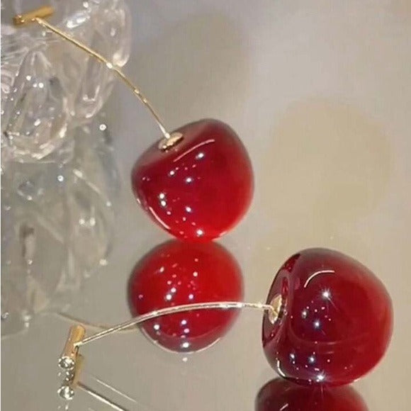 Cherry Drop Earrings