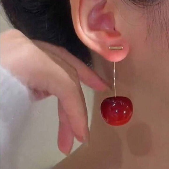 Cherry Drop Earrings