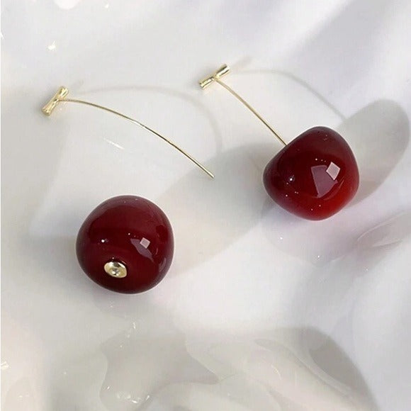 Cherry Drop Earrings